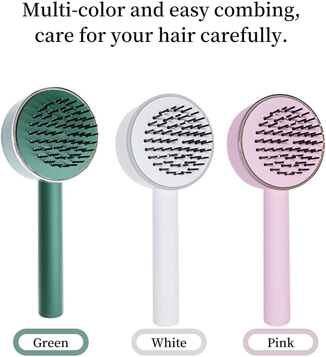 6034 Air Cushion Massage Brush, Airbag Massage Comb with Long Handle, Self-Cleaning Hair Brush, Detangling Anti-Static for All Hair 6034 Air Cushion Massage Brush, Airbag Massage Comb with Long Handle, Self-Cleaning Hair Brush, Detangling Anti-Static for All Hair
